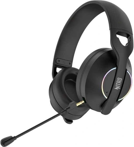 Наушники с микрофоном Acer Nitro OHR400 черный 1м мониторные BT/Radio/3.5mm оголовье (ZL.HDSEE.00G)