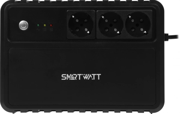 Источник бесперебойного питания Smartwatt Safe 800 480Вт 800ВА черный