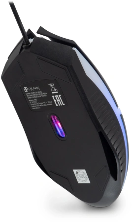 Мышь Оклик 398G черный оптическая (1000dpi) USB (3but)