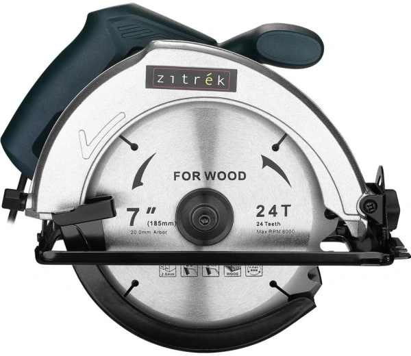 Циркулярная пила (дисковая) Zitrek ZKCS1500 1500Вт (ручная) D диска.:185мм (085-1305)