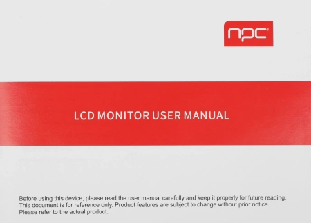 Монитор NPC 27" MU2707 IPS 4K чер 5ms HDMI DP USB M/M HAS Piv 60Hz 250cd Ex