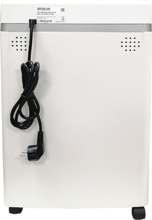 Шредер Office Kit S200TSCD 0,8x1 белый (секр.P-7) фрагменты 6лист. 25лтр. скобы пл.карты CD