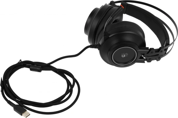 Наушники с микрофоном A4Tech Bloody G528C черный 2м мониторные USB оголовье (G528C)