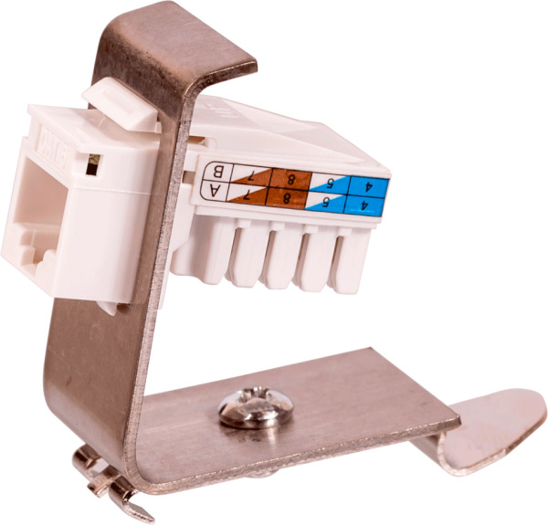 Рамка Lanmaster LAN-DRF-1OK-M наклонная 2xKeystone