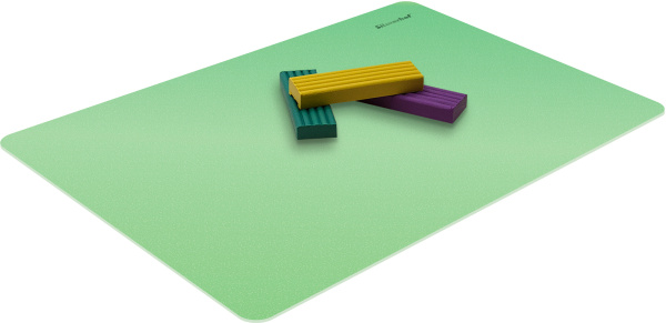 Доска для лепки Silwerhof 957018 Pearl прямоугольная A4 пластик зеленый