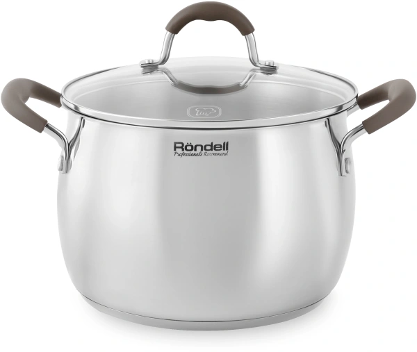 Кастрюля Rondell Konzept RDS-1230 6л. d=22см (с крышкой) стальной