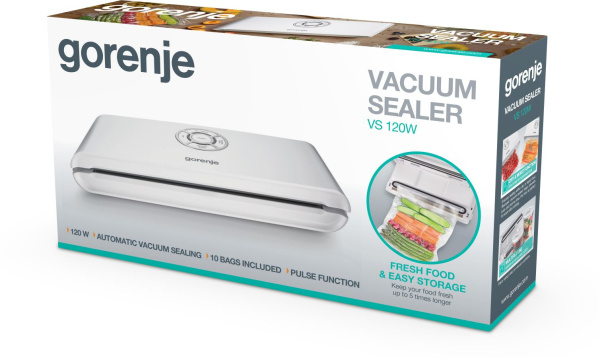 Вакуумный упаковщик Gorenje VS120W 120Вт белый