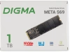 Накопитель SSD Digma PCIe 4.0 x4 1TB DGSM4001TS69T Meta S69 M.2 2280