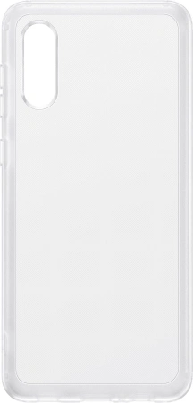 Чехол (клип-кейс) Samsung для Samsung Galaxy A02 Soft Clear Cover прозрачный (EF-QA022TTEGRU)