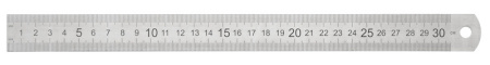 Линейка Silwerhof 160166 сталь нержавеющая дл.30см двухсторонняя шкала