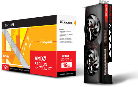 Видеокарта Sapphire PCI-E 4.0 11330-02-20G PULSE RX 7800 XT GAMING AMD RX7800XT 16Gb 256bit GDDR6 21