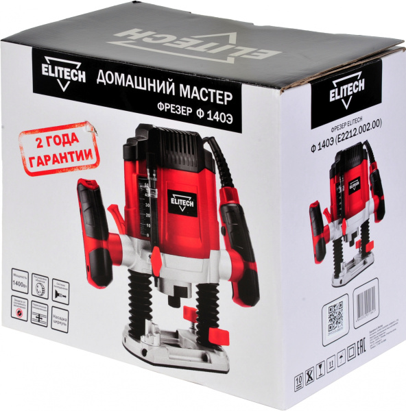 Фрезер Elitech Ф 140Э 1400Вт 30000об/мин макс.ход:50мм