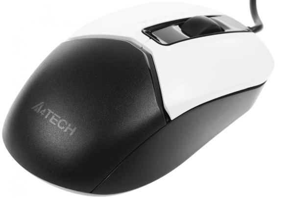 Мышь A4Tech Fstyler FM12 Panda белый/черный оптическая (1200dpi) USB (3but)