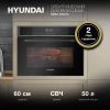 Духовой шкаф Электрический Hyundai HMEO 6580 DX черный