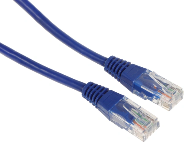 Патч-корд Lanmaster TWT-45-45-0.3-BL UTP RJ-45 вил.-вилка RJ-45 кат.5E 0.3м синий ПВХ (уп.:1шт)
