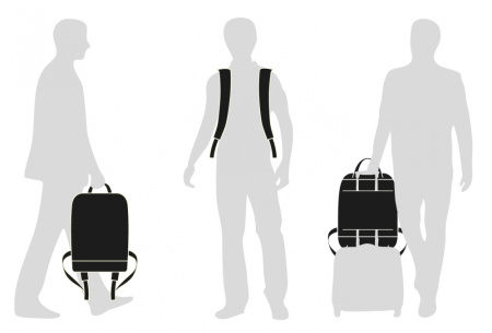 Рюкзак Moleskine METRO (ET82MTBKB20) 31x47x13см полиамид синий сапфир