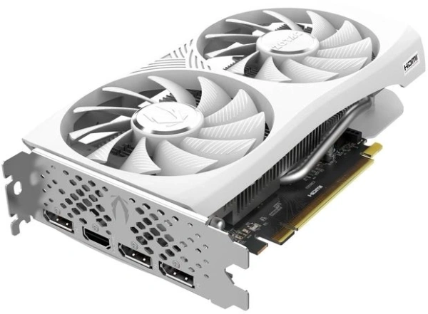 Видеокарта Zotac PCI-E 4.0 RTX 4060 TWIN EDGE OC WHITE ED NVIDIA GeForce RTX 4060 8Gb 128bit GDDR6 2490/17000 HDMIx1 DPx3 HDCP Ret