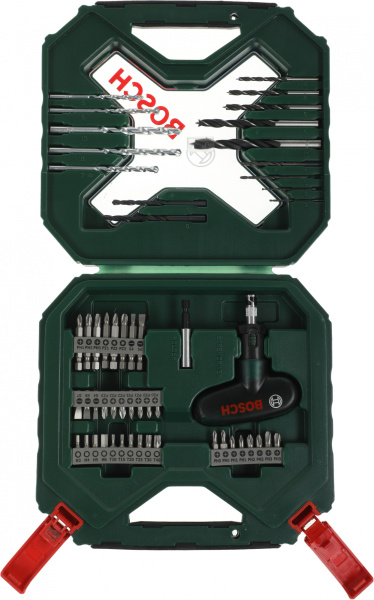 Набор бит и сверл Bosch X-line 54 (2607010610) универсал. (54пред.) для шуруповертов/дрелей