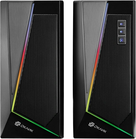 Колонки Оклик OK-125 2.0 черный 12Вт