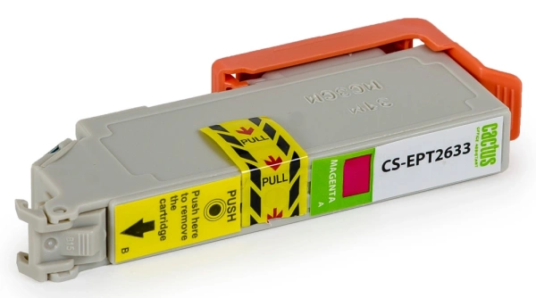 Картридж струйный Cactus CS-EPT2633 26XL пурпурный (12.4мл) для Epson Expression Home XP-600/605/700/800