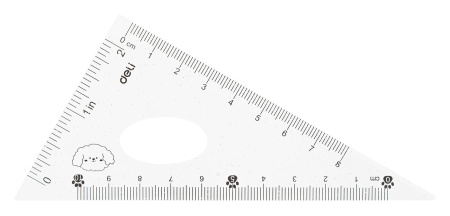 Набор линеек Deli MiYou EH657 пластик дл.15см ассорти компл.:лин.15см./треуг.2шт./трансп. пластиковый пакет с европодв.