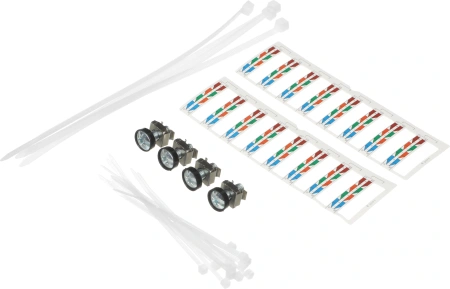 Патч-панель ITK PP24-1UC5ES-D05 19" 1U 24xRJ45 кат.5e STP