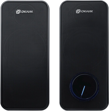 Колонки Оклик OK-175 2.0 черный 16Вт портативные