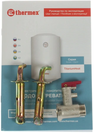 Водонагреватель Thermex Champion TitaniumHeat 30 V Slim 1.5кВт 30л электрический настенный/белый