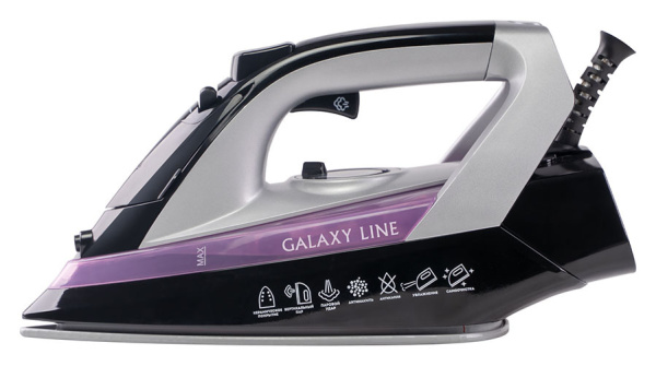 Утюг Galaxy Line GL 6128 2200Вт черный/фиолетовый