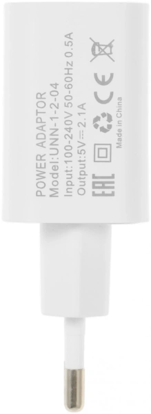 Сетевое зар./устр. Wiiix UNN-1-2-04-W 2.4A универсальное белый