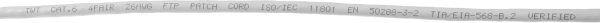 Кабель Патч-корд Lanmaster FTP TWT-45-45-5.0/S6-GY вилка RJ-45-вилка RJ-45 кат.6 5м серый ПВХ (уп.:1шт)