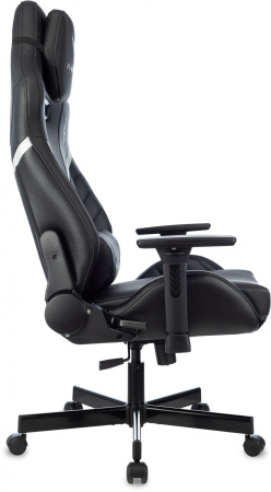 Кресло игровое Knight Thunder 5X черный эко.кожа крестов. металл