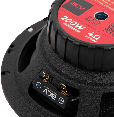 Колонки автомобильные ACV PG-6.2S 200Вт 92дБ 4Ом 16см (6.5дюйм) (ком.:2кол.) компонентные двухполосн