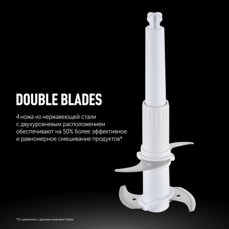 Блендер портативный Polaris PTB 0435 400Вт белый