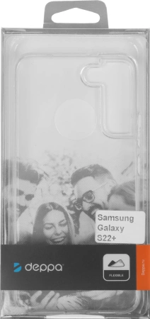 Чехол (клип-кейс) Deppa для Samsung Galaxy S22+ Gel прозрачный (88220)