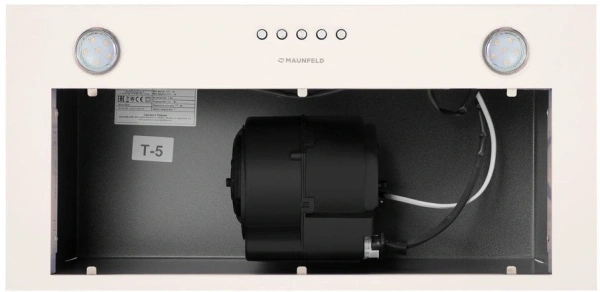 Вытяжка встраиваемая Maunfeld Crosby Singl 60 бежевый управление: кнопочное (1 мотор)