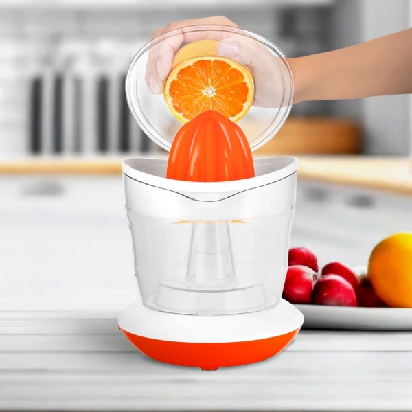 Соковыжималка цитрусовая Kitfort КТ-1148-2 25Вт рез.сок.:700мл. белый/оранжевый