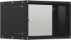 Шкаф коммутационный NTSS Lime (NTSS-WL9U5560GS-BL) настенный 9U 550x600мм пер.дв.стекл несъемн.бок.п