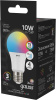 Лампа светодиодная Gauss 102102410 10Вт цок.:E27 груша 220B св.свеч.RGB A60 (упак.:1шт)