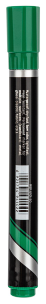 Маркер перманентный Deli EU10150 Think скошенный пиш. наконечник 1.5-5мм зеленый