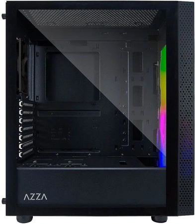 Корпус Azza Celesta F черный без БП ATX 1x120mm 2xUSB2.0 1xUSB3.0 audio bott PSU