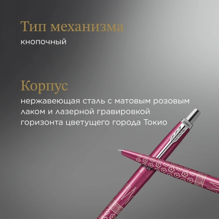 Ручка шариков. Parker Jotter Global Icons SE TYO K179 (2198195) корп.розовый M чернила син. подар.ко