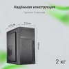Корпус Digma DCC-MN301 черный без БП mATX 2xUSB2.0 audio