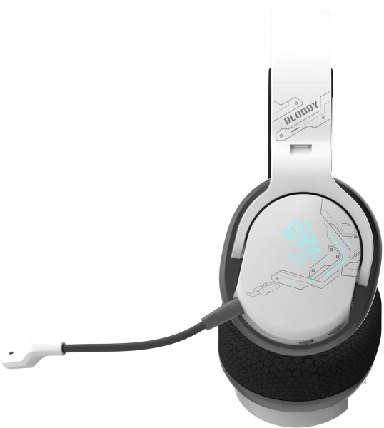 Наушники с микрофоном A4Tech Bloody GR370 белый мониторные BT/Radio/3.5mm (GR370)