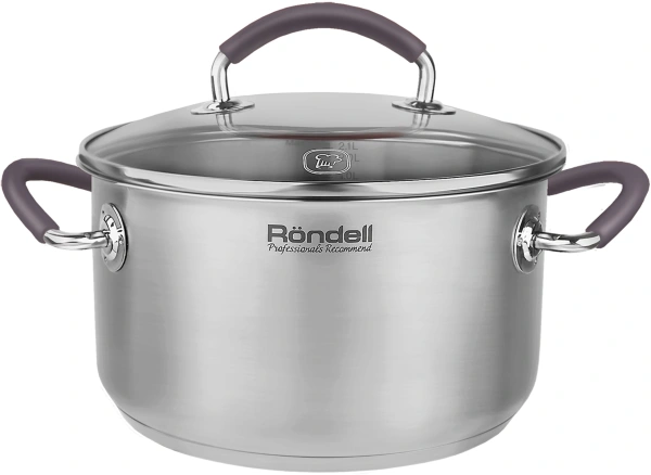 Кастрюля Rondell Akzent RDS-1387 2.1л. d=18см (с крышкой) стальной