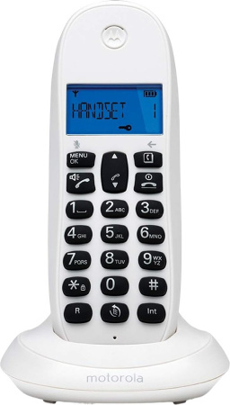 Р/Телефон Dect Motorola C1001CB+ белый АОН