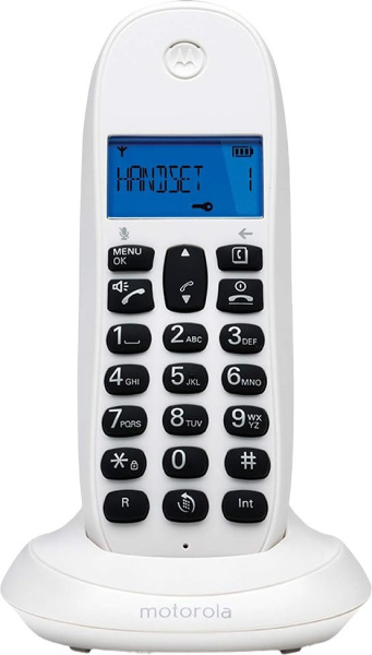 Р/Телефон Dect Motorola C1001CB+ белый АОН
