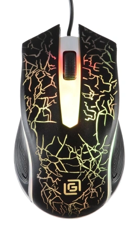 Мышь Оклик 395M SHADOW черный оптическая (1500dpi) USB для ноутбука (3but)