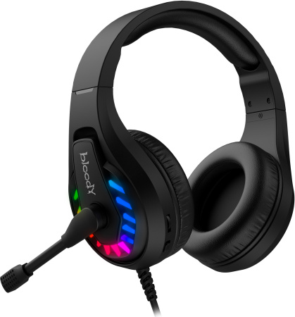 Наушники с микрофоном A4Tech Bloody G230 черный 2м накладные USB оголовье (G230)