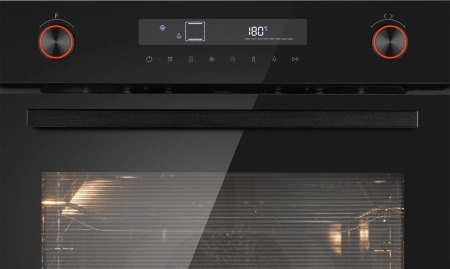 Духовой шкаф Электрический Weissgauff EOM 741 PDB Black Edition черный